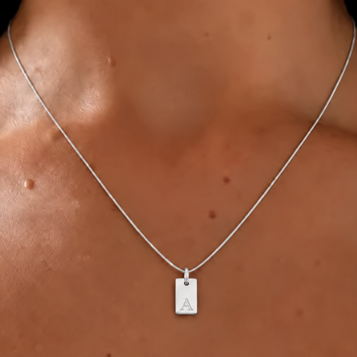 Platte Halsketting - Zilver