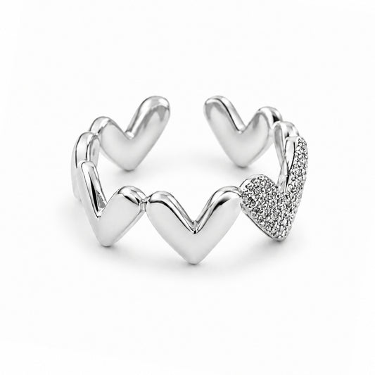 Nalia Hartjes Ring - Zilver