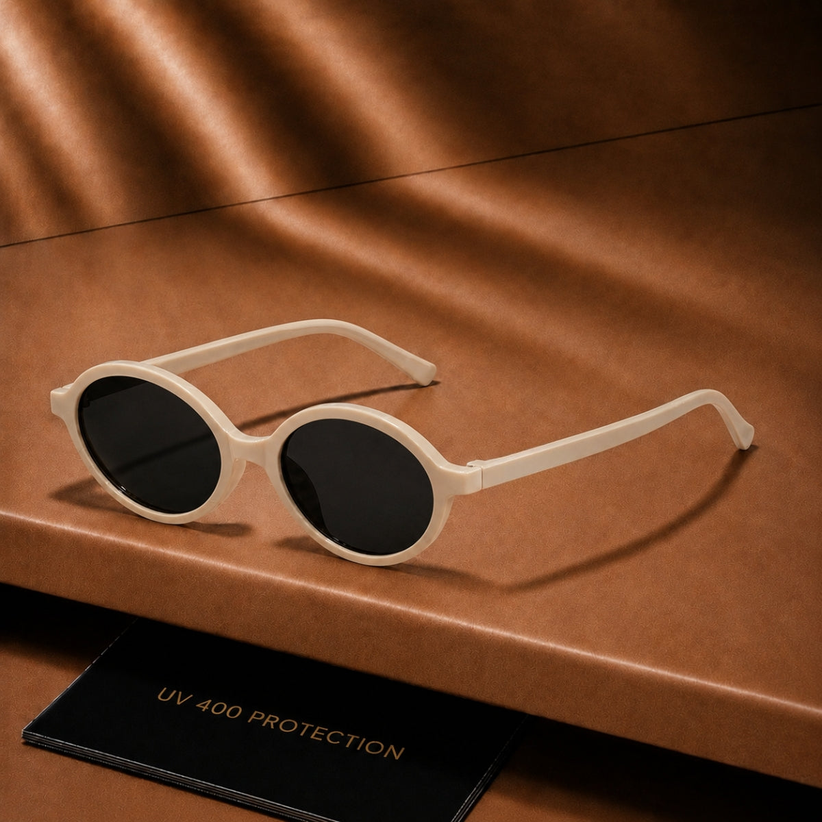 Solis Sonnenbrille - Beige Schwarz