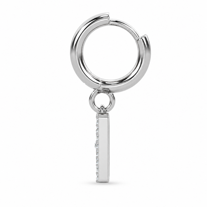 DD Hoops met Diamant - Zilver