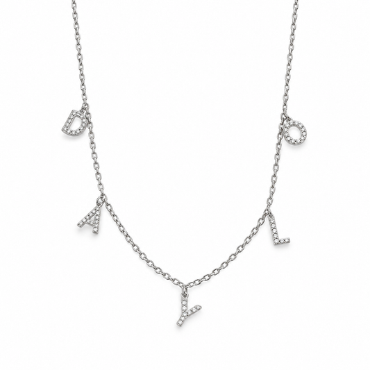 Diamanten Ketting - Zilver
