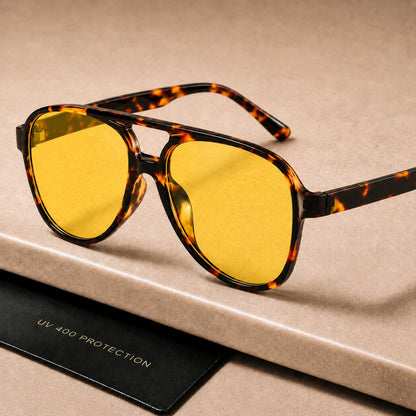 Sarena Sonnenbrille - Leopard Gelb