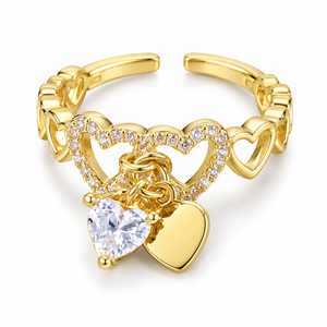 Milena Hart Ring - Goud