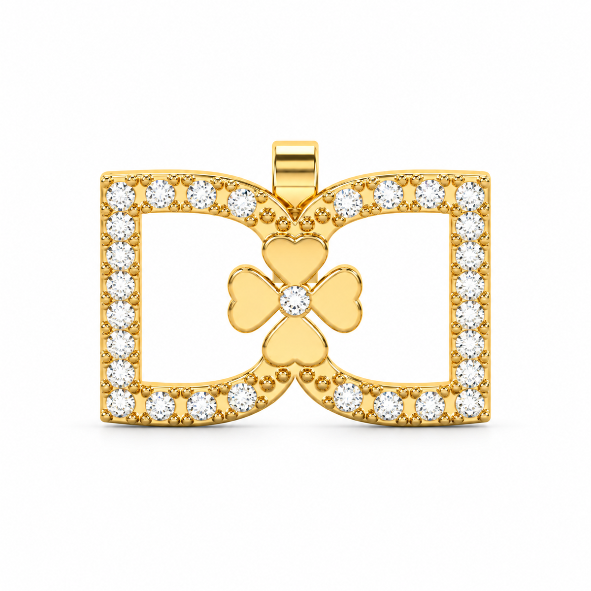 DD Oorbellen met Diamanten - Goud