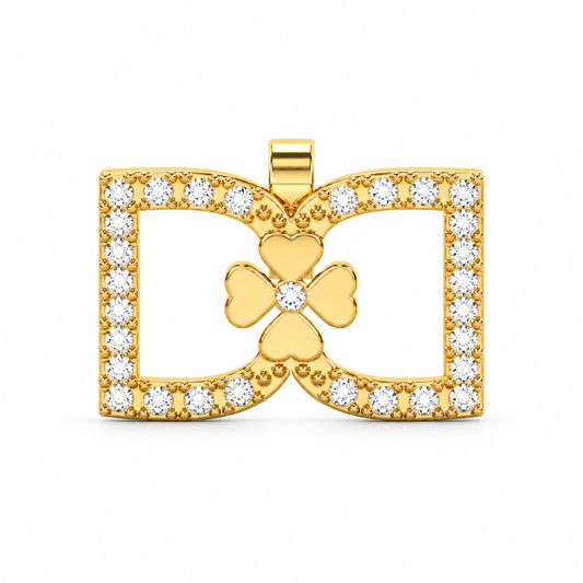 DD Oorbellen met Diamanten - Goud