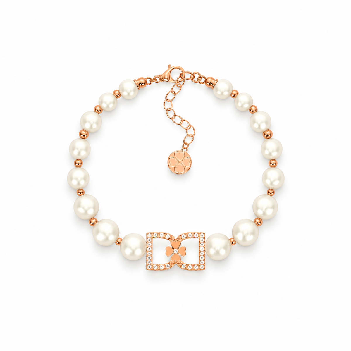 DD Armband met Diamant - Roségoud