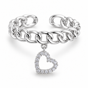 Benedetta Hart Ring - Zilver