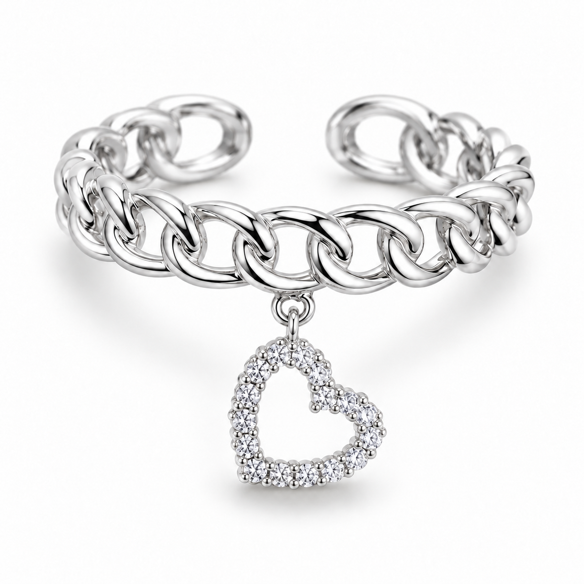 Benedetta Hart Ring - Zilver