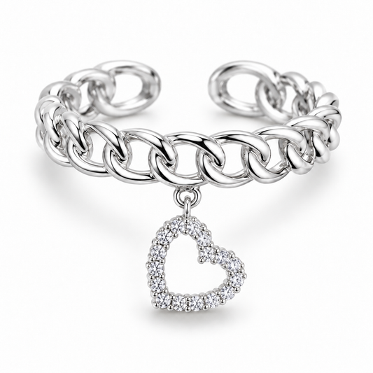 Benedetta Hart Ring - Zilver
