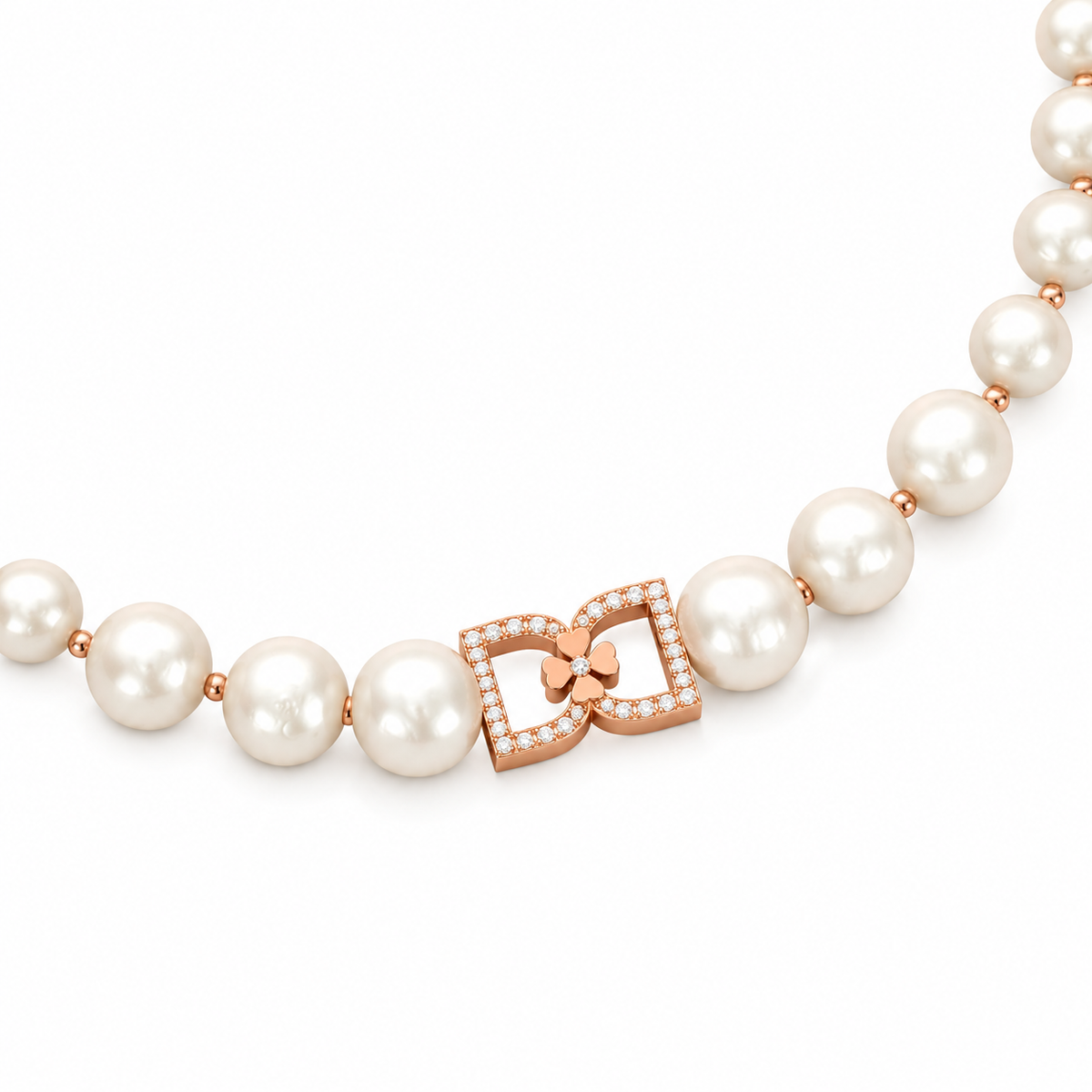 DD Choker met Diamant - Roségoud