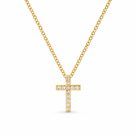 Cross Ketting - Goud