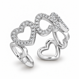 Inaya Hart Ring - Zilver