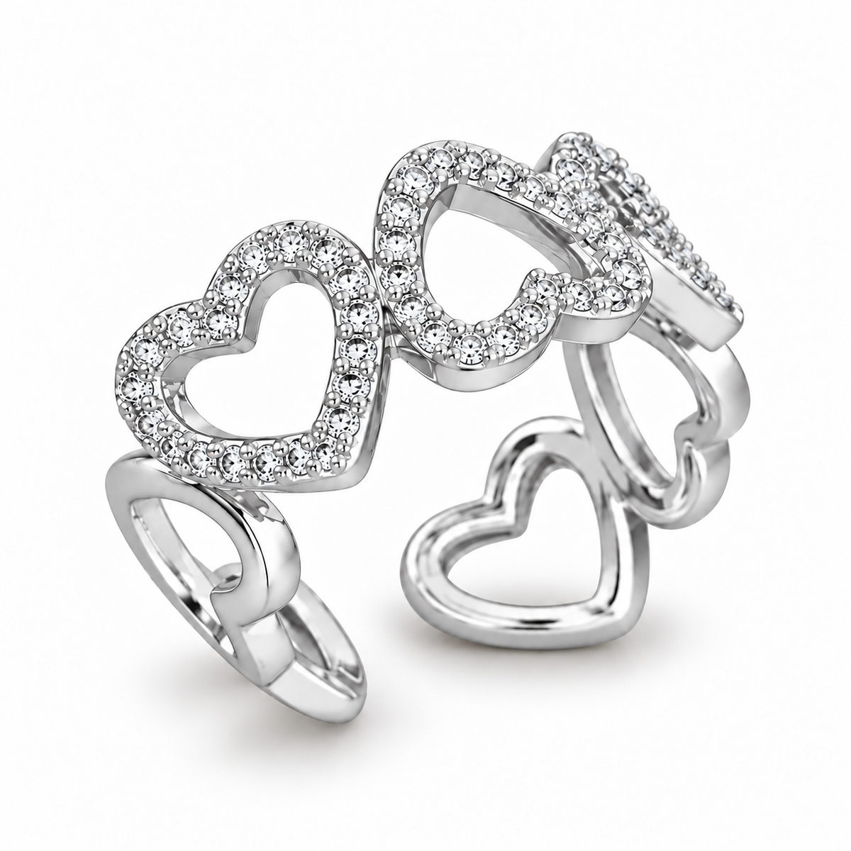 Inaya Hart Ring - Zilver