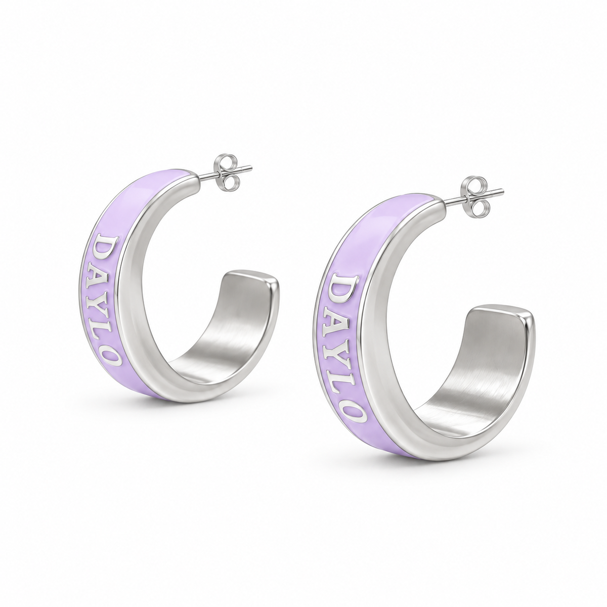Hoops - Zilver/Paars