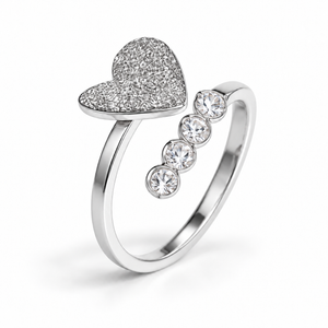 Nerina Hart Ring - Zilver