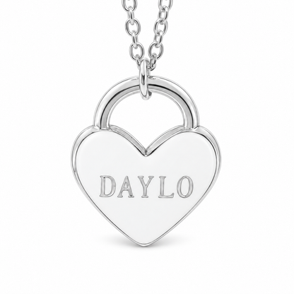 Hart Ketting - Zilver/Wit