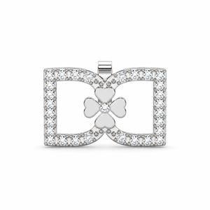 DD Oorbellen met Diamanten - Zilver