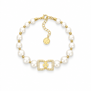 DD Parel Armband met Diamanten - Goud
