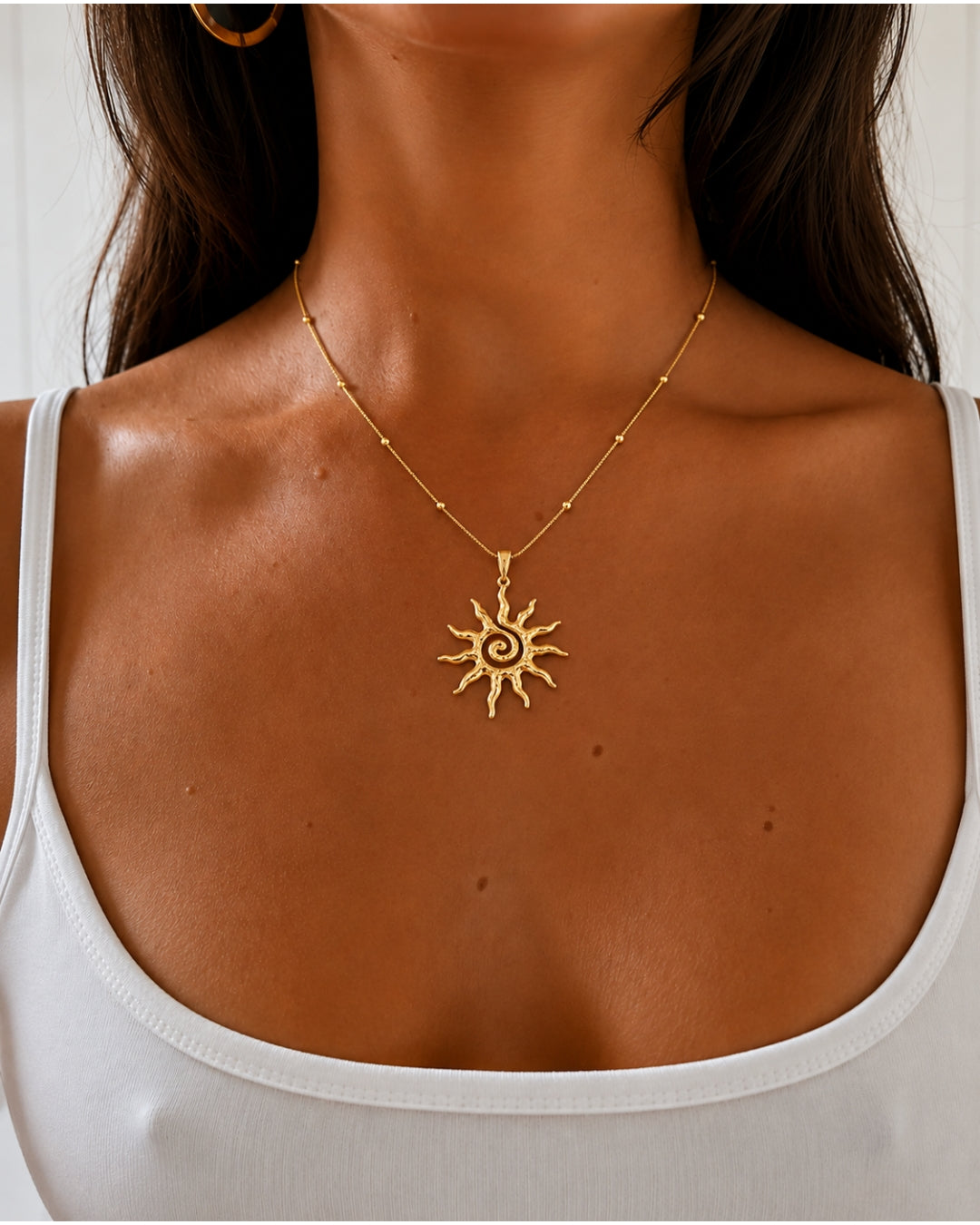 Ayla Zon Ketting - Goud