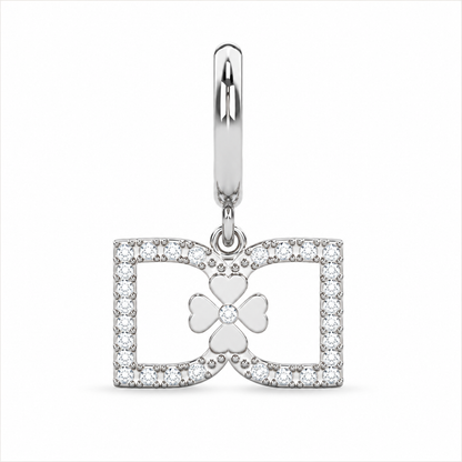 DD Hoops met Diamant - Zilver