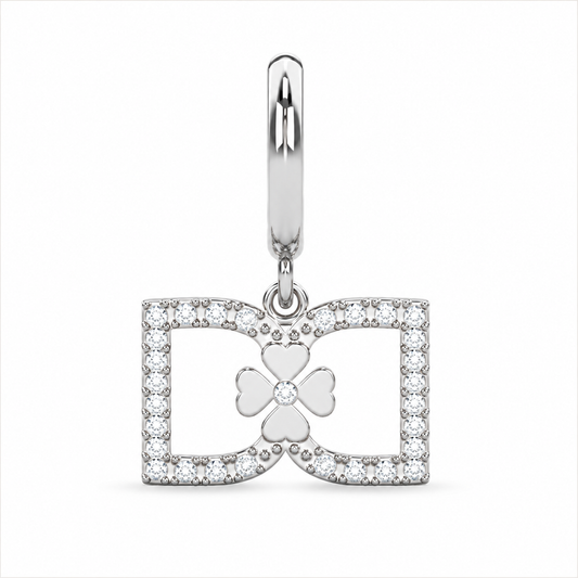 DD Hoops met Diamant - Zilver