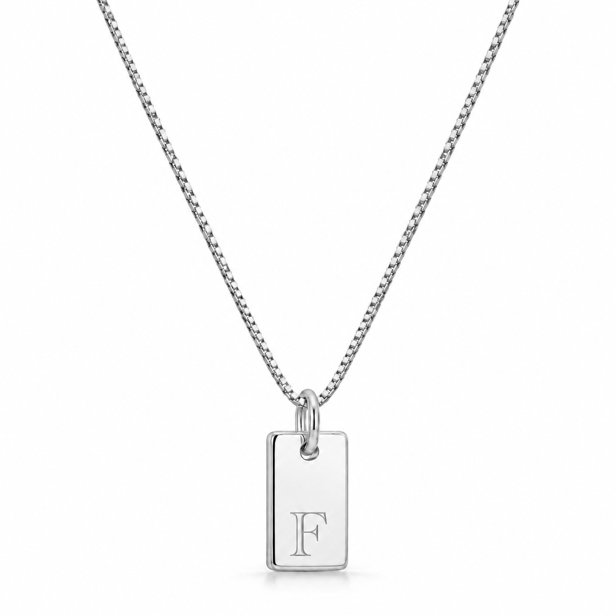 Platte Halsketting - Zilver