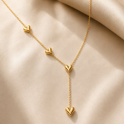 Alva Hjärta Halsband - Guld