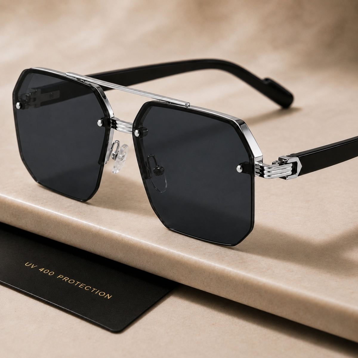 Avero Sonnenbrille - Schwarz Silber