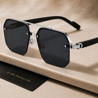 Avero Sonnenbrille - Schwarz Silber