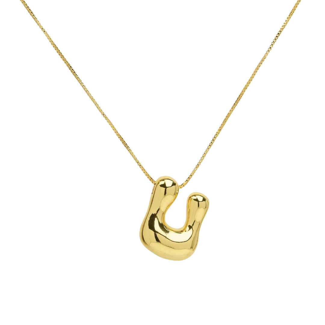 Buchstaben Halskette - Gold