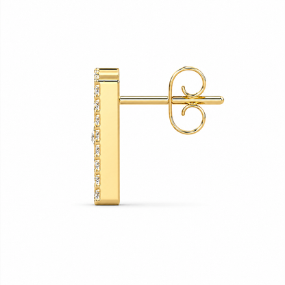 DD Oorbellen met Diamanten - Goud