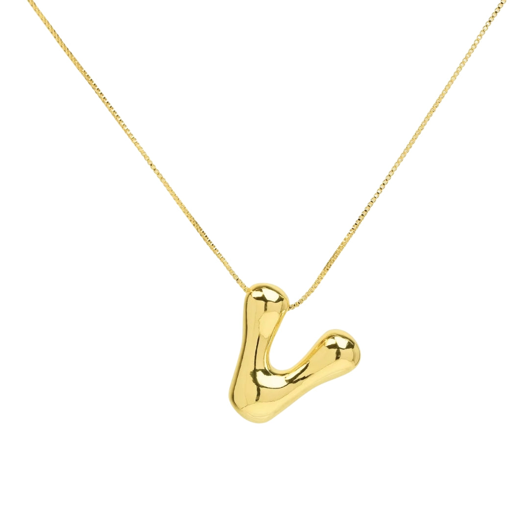 Buchstaben Halskette - Gold