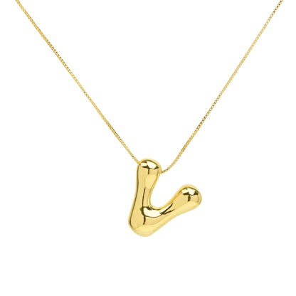 Buchstaben Halskette - Gold