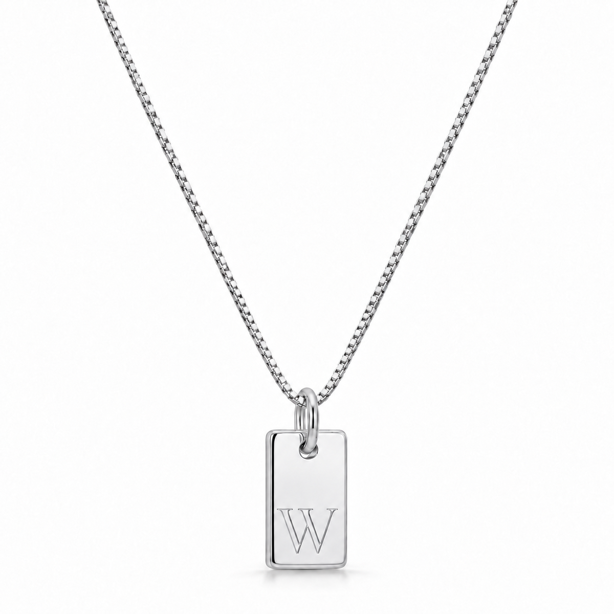 Platte Halsketting - Zilver