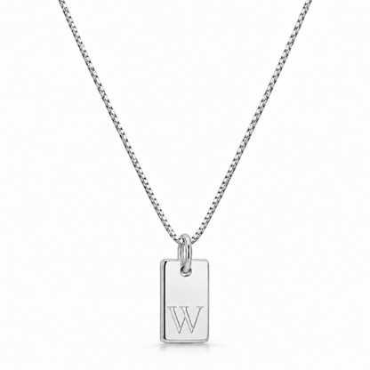 Platte Halsketting - Zilver