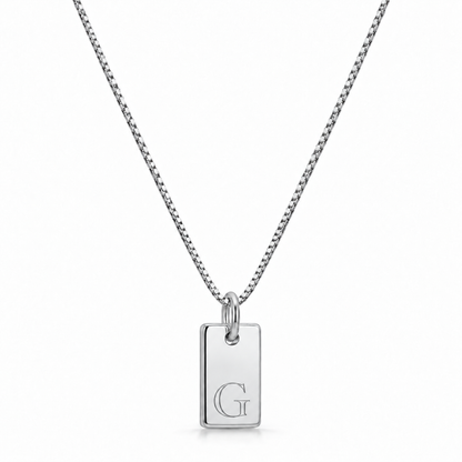 Platte Halsketting - Zilver