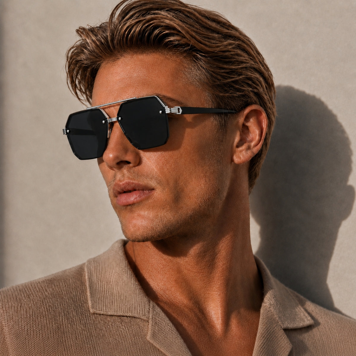 Avero Sonnenbrille - Schwarz Silber