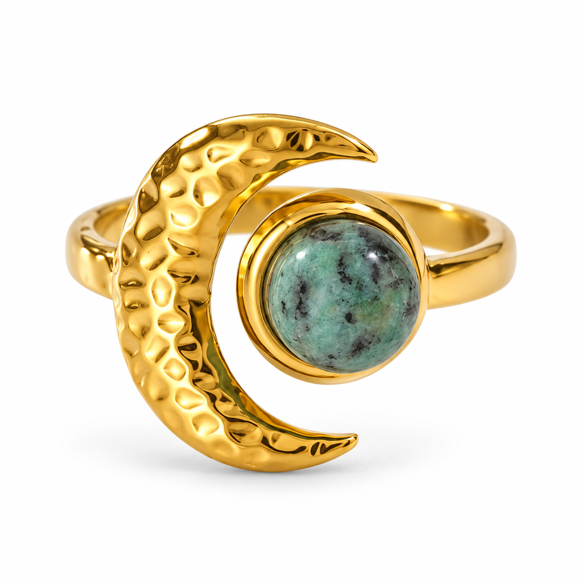 Selene Maanring - Goud/Groen