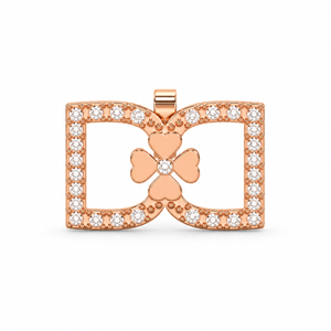 DD Oorbellen met Diamant - Roségoud