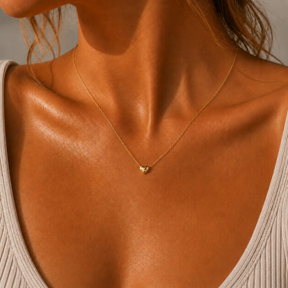 Herz Halskette Petit - Gold