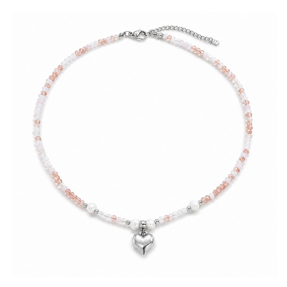 Elia Hart Parelketting - Zilver