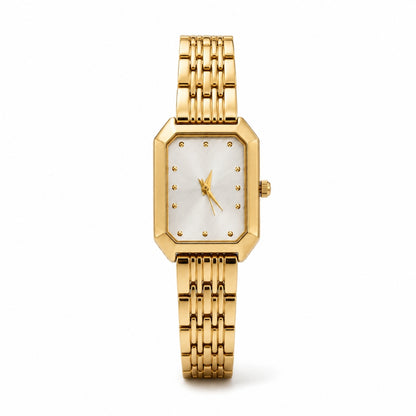 Amara Horloge - Goud / Wit