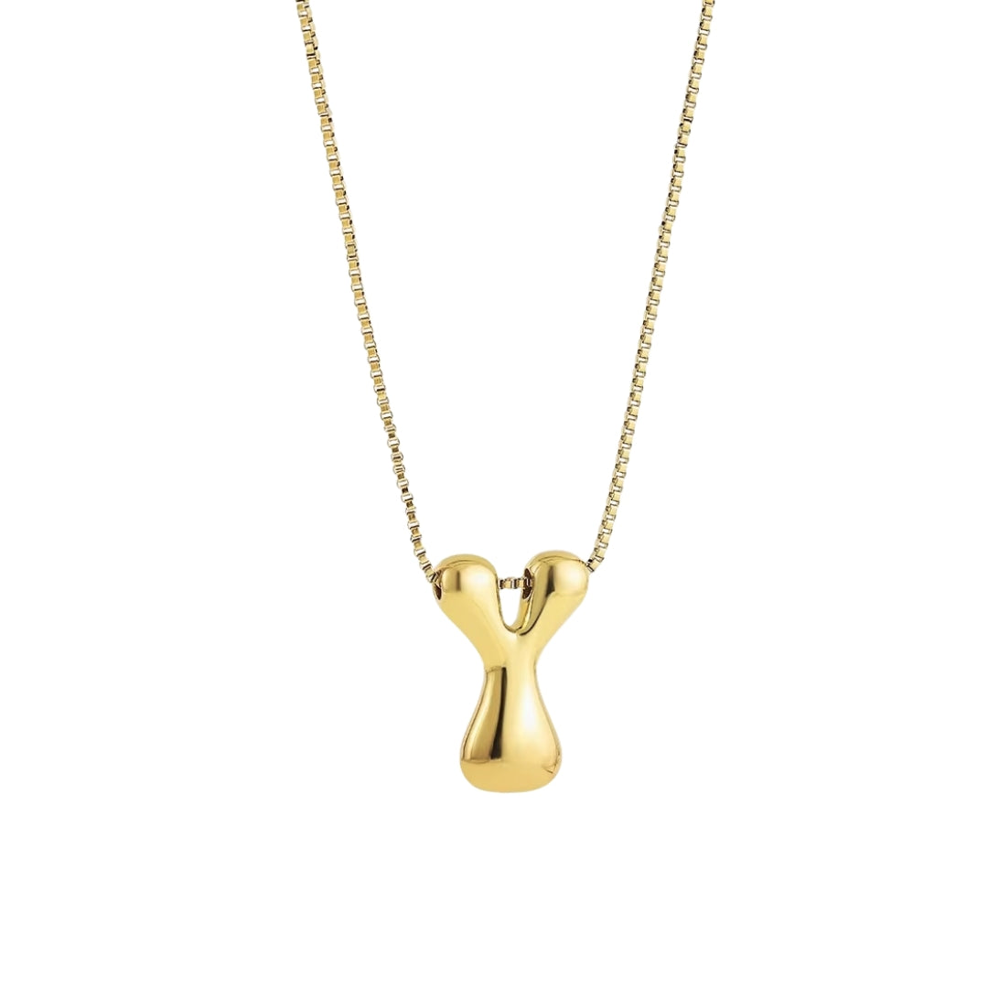 Buchstaben Halskette - Gold
