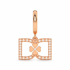 DD Hoops met Diamant - Roségoud